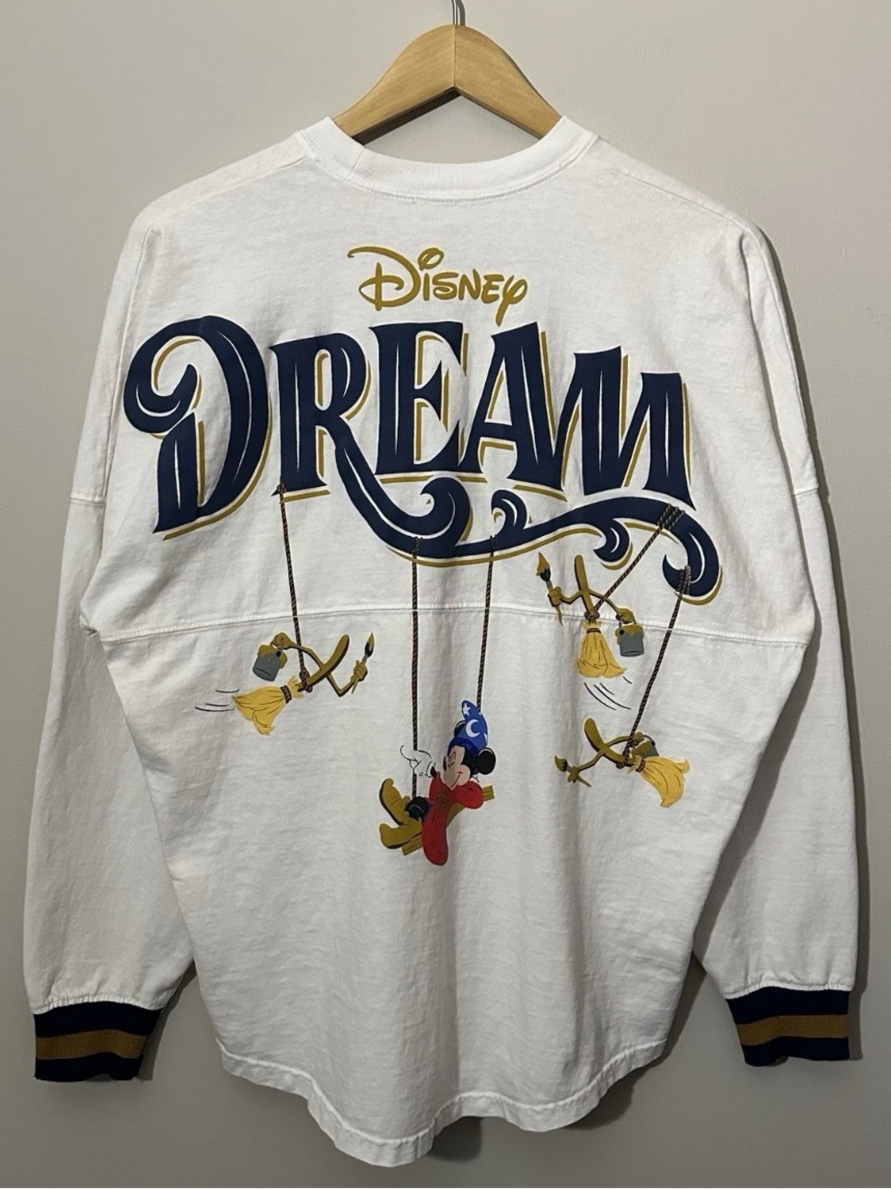 Disney Cruise Line Spirit Jersey Dream Fantasia Sorcerer Mickey Adult Size Small